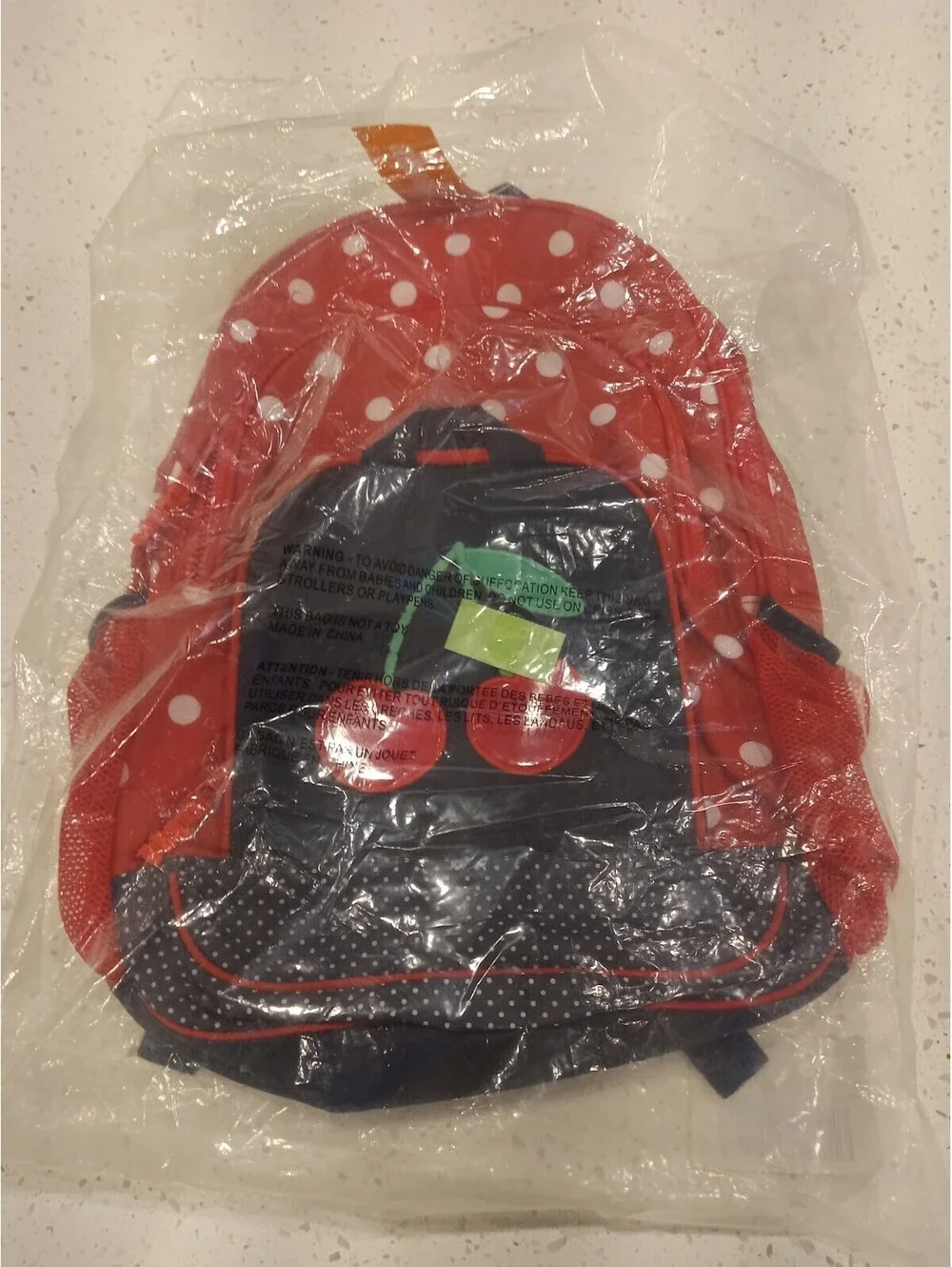 Gymboree Cherry Polka Dot Backpack Girls Red White Kids School